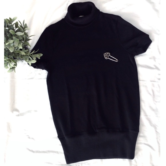 Designer's Black Turtleneck - Picture 2 of 7